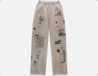 Duke + Dexter Duke + Dexter, Mens NY Sketch Oat Marl Sweat Pant, Size XS