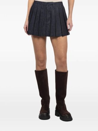 Citizens Of Humanity pleated mini skirt - Grijs