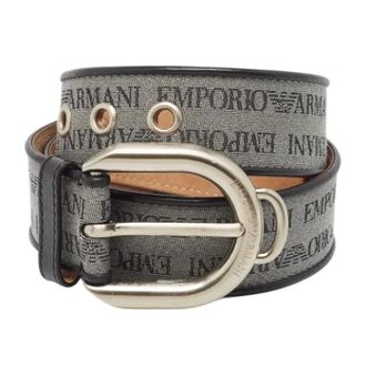 Armani Pre-owned Fabric belts - Heren - Vintage Accessoires - Grijs - ONE Size - Leer - Vintage