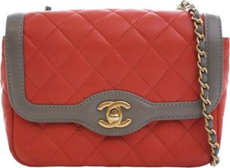 Chanel Pre-owned Quilted Leather Shoulder Bag - Dames - Vintage Schoudertas - Rood - ONE Size - Leer - Vintage