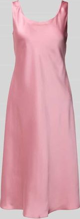 Lauren Ralph Lauren Knielanges Kleid mit Rundhalsausschnitt Modell CARESHA in Altrosa, Gr&ouml;&szlig;e 38