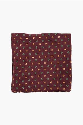 Corneliani Patterned Silk Pocket Square size Unica