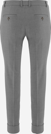 Ql2 Quelledue Womens Trousers Margot Stretch Wool Grey
