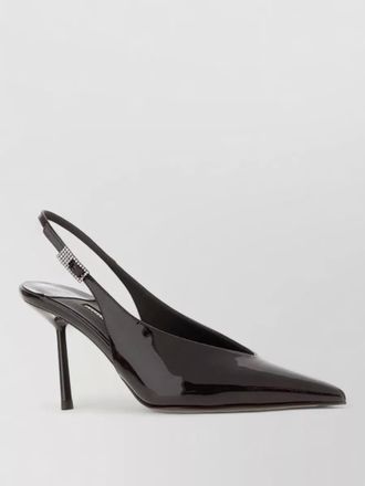 Le Silla patent leather pumps pointed toe slingback