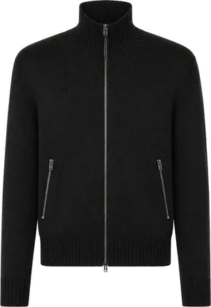 Tom Ford ZIP-UP CARDIGAN IN M&Eacute;RINOS WOOL - Tom Ford - Man
