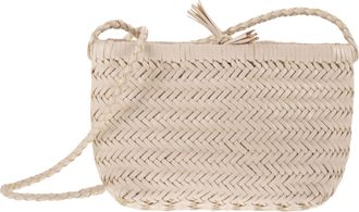 Dragon Minsu mini geweven leren tas