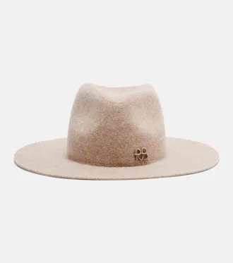 Ruslan Baginskiy Monogram wool-blend felt fedora