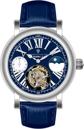 Christian Van Sant Mens Tourbillon X Limited Edition Blue Dial Watch