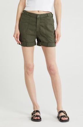 AG - Adriano Goldschmied Noten Utility Shorts in Sulfur Ash Green at Nordstrom Rack, Size 24