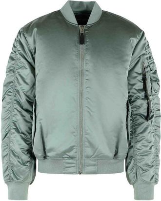 Alpha Industries Ma-1 Uv Silverblue Nylon Bomber Jacket
