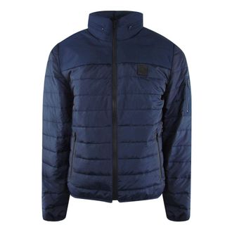 Iceberg Mens Padded Navy Blue Jacket - Size X-Large