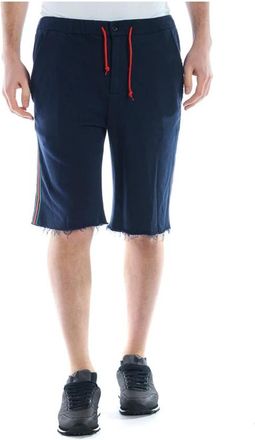 Daniele Alessandrini Shorts - Heren - Korte Broeken - Blauw - M - Katoen - Korte Broeken