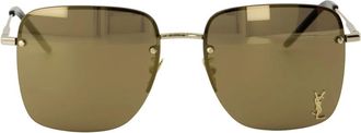 Saint Laurent Accessoires, unisex, Geel, ONE Size, Sl 312 M Zonnebrillen