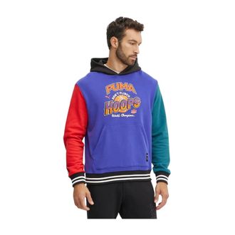 Puma Puma, Fitness, Heren, Blauw, S, Katoen, Bandwagon Hoodie