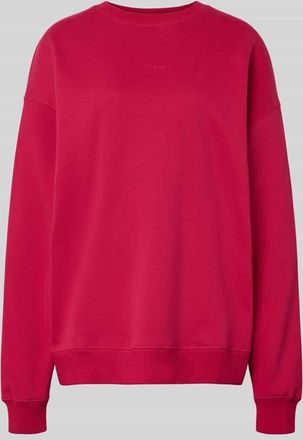 Oh April Oversized Sweatshirt mit Logo-Stitching Modell Toast in Rot, Gr&ouml;&szlig;e XL