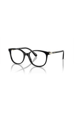 Swarovski 53mm Square optical glasses in Black at Nordstrom