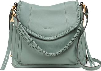 Aim&eacute;e All for Love Convertible Leather Shoulder Bag in Healers Green at Nordstrom
