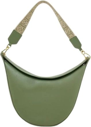 Loewe Pre-owned Shoulder Bag - Dames - Vintage Schoudertas - Groen - ONE Size - Leer - Vintage