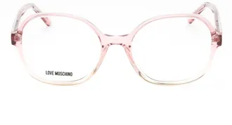 Love Moschino MOL616 Round Frame Eyeglasses - Pink