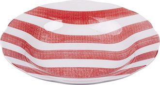 Villa D'Este Home Tivoli Juego de 6 platos hondos Versilia rojo