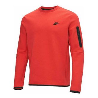 Nike Sportswear Tech Fleece Crewneck Sweatshirt Lobster Red CU4505-605