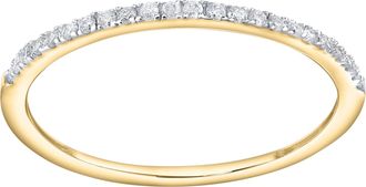 LuvMyJewelry Eternelle 14K Diamond Band - 0.10 ct