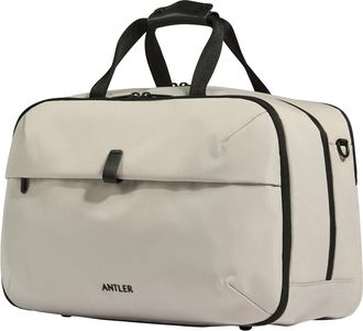 Antler Urban Light Overnight Bag for Women, Compact Weekend Tote with Pockets, Cabin Underseat 28 x 45 x 20, Cross Body Strap, Taupe