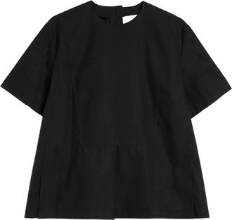 Jil Sander short-sleeve blouse - Black