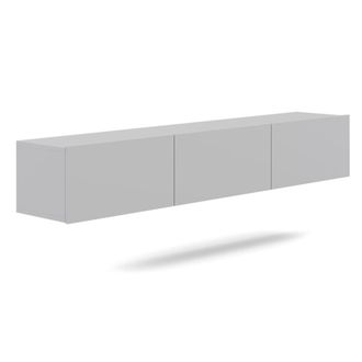 Petits Meubles Mueble TV de pared 3 puertas 180 cm estratificado Blanco