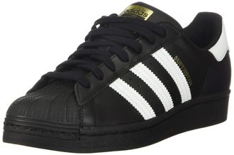 adidas Originals Mens Superstar Sneaker, Black