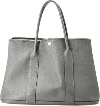 Herm&egrave;s Pre-owned Negonda Leren Tote Bag - Dames - Vintage Shopper - Grijs - ONE Size - Leer - Vintage