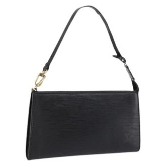 Louis Vuitton Pre-owned Pochette Accessoires 24 - Dames - Pre-owned - Zwart - Maat: ONE Size Leer