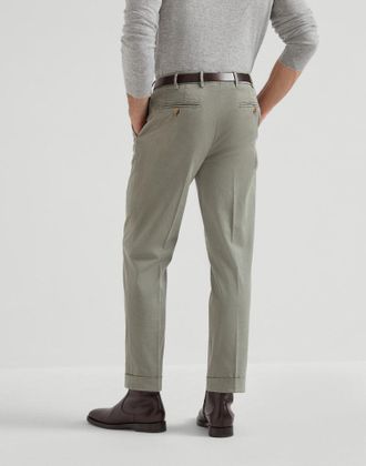 Brunello Cucinelli Cotton Trousers - Khaki