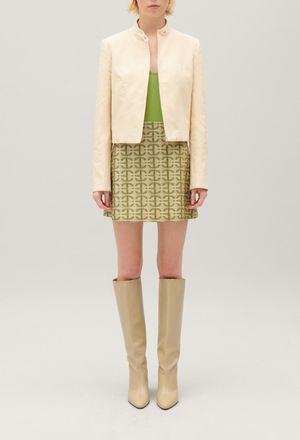 Claudie Pierlot Veste biker beige clair