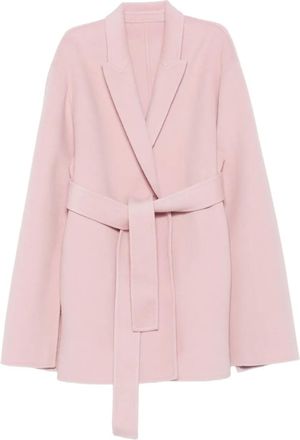 Alberta Ferretti Cappotto con cintura - Rosa