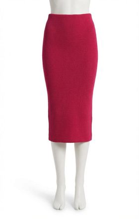 Z Supply Aveen Midi Skirt In Dragon Fruit