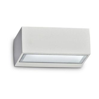 Ideal Lux Applique Moderna Twin Alluminio Bianco 1 Luce G9 3W 3000K Luce Calda
