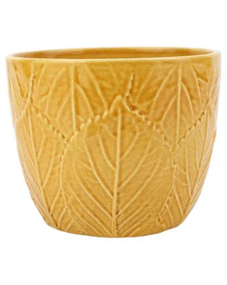Vietri Vietri Viva Garden Embossed Leaves Cachepot With $6 Credit