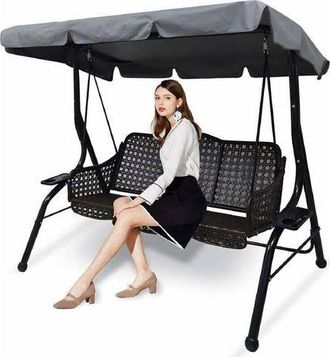 OEM Toldo De Repuesto Ulisem Para Columpio De Jard&iacute;n, Tela De Repuesto Universal Para Columpio De Jard&iacute;n Exterior, Cubierta De Repuesto Impermeable Con Pr