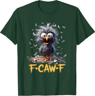 Generic F-CAW-F T-Shirt, Womens F-CAW-F Funny Chicken Scream Humor T-Shirt, Ladies Causal Short Sleeve Crewneck Classic Tee Shirts Army Green XXL