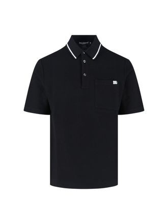 Dolce & Gabbana Mens T-Shirts And Polos Black Cotton