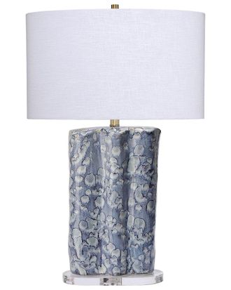 Jamie Young Co. Flurry Ceramic Table Lamp With Linen Shade