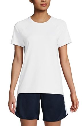 Lands End School Uniform Short Sleeve Active Tee in White at Nordstrom, Size X-Large