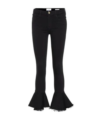 Frame Denim Skinny De Jeanne Flared Ankle Crop Pants Size S