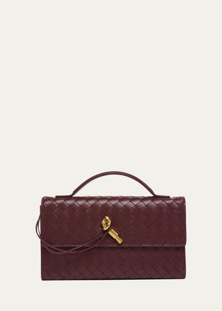Bottega Veneta Andiamo Leather Clutch