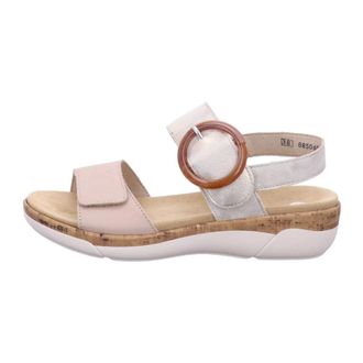 Remonte Comfort Sleehak Sandaal - Dames - Schoenen - Beige - Maat: 42 EU Leer