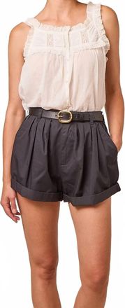 D&ocirc;en Paige High Waist Shorts In Black