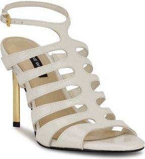Nine West Saleen Strappy Sandal in White at Nordstrom Rack, Size 7.5