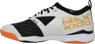 Penalty Sala MAX 1000 Ecoknit football shoes for adults, comfortable and ecological, grip to the ground, Black and White Gold, 27.5 cm