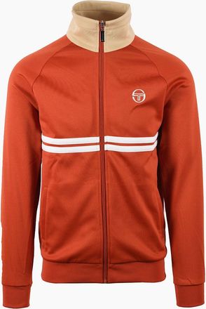 Sergio Tacchini Mens SERGIO TACCHINI DALLAS TRACK TOP ROOIBOS TEA/DESERT/GARDENIA - Orange/Red - Size: 42